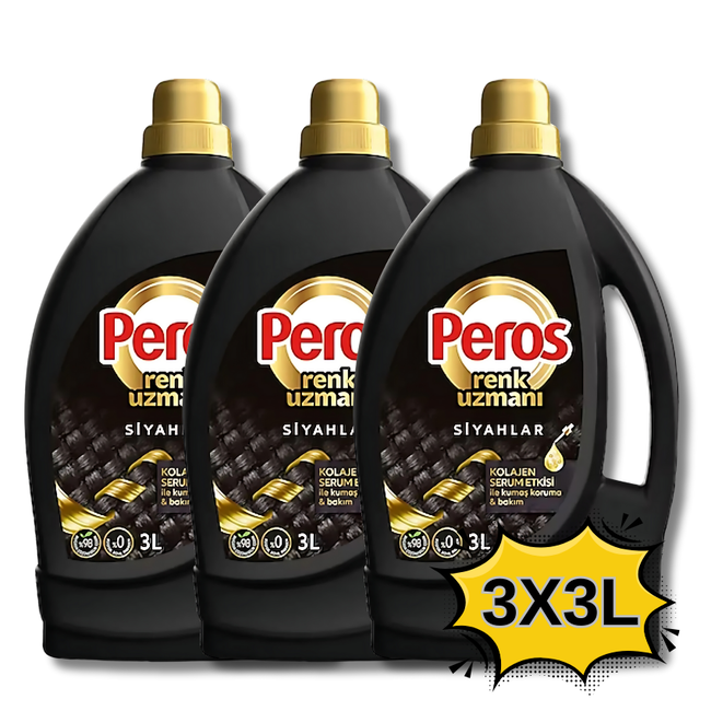 Peros Kleurexpert Collageen Serum Effect voor Zwarte Vloeibare Wasmiddel 3L