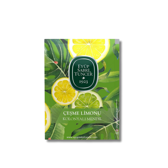 Eyup  Sabri Tuncer Toallitas Perfumadas con Colonia de Limón de Çeşme 50 Unidades