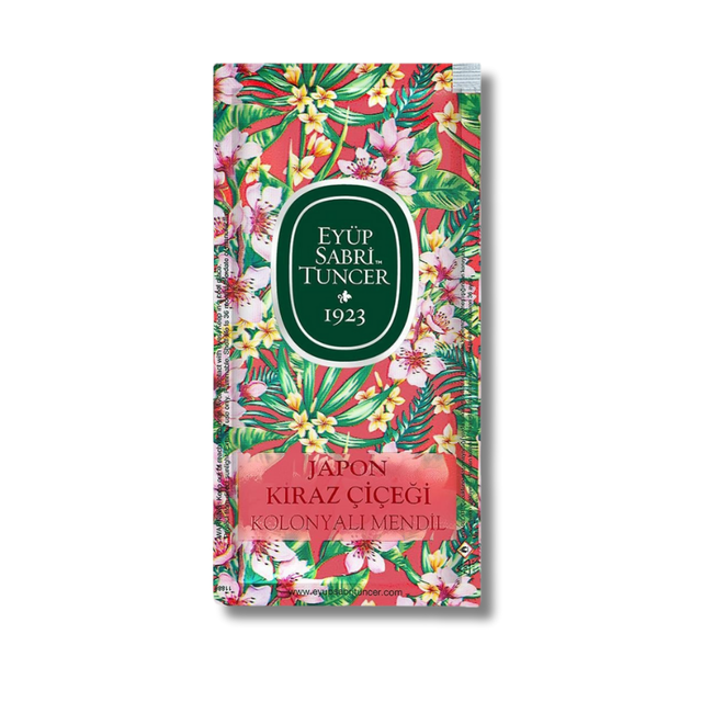 Eyup  Sabri Tuncer Lingettes humides parfumées à la fleur de cerisier japonaise 150 pièces (petit format)