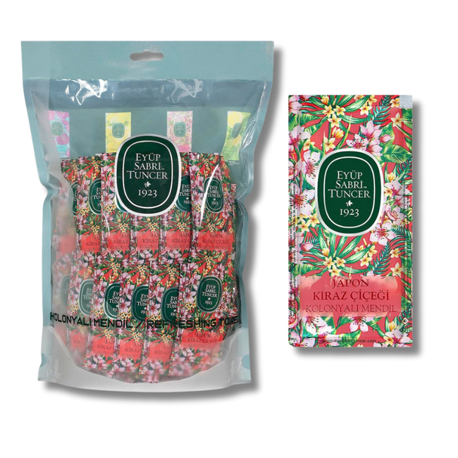 Eyup  Sabri Tuncer Japanese Cherry Blossom Scented Wet Wipes 150 Pcs (Small Size)