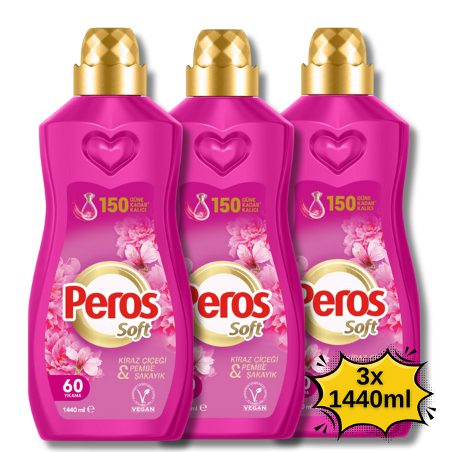Peros Assouplissant Concentré  Soft Fleur de Cerisier & Pivoine Rose – 1440 ml