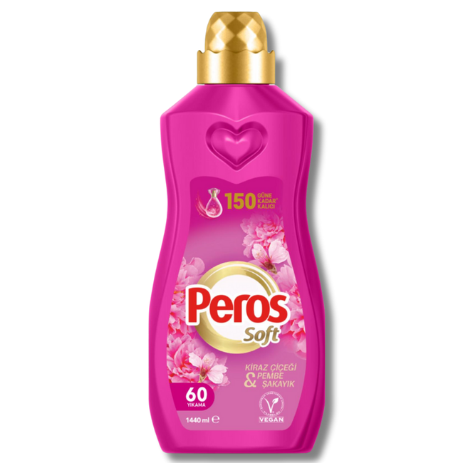 Peros Soft Konzentrierter Weichspüler Kirschblüte & Rosa Pfingstrose – 1440 ml