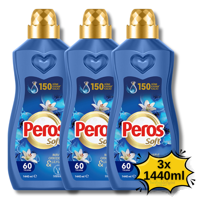 Peros Konzentrierter Weichspüler Blaue Orchidee & Lilie – 1440 ml