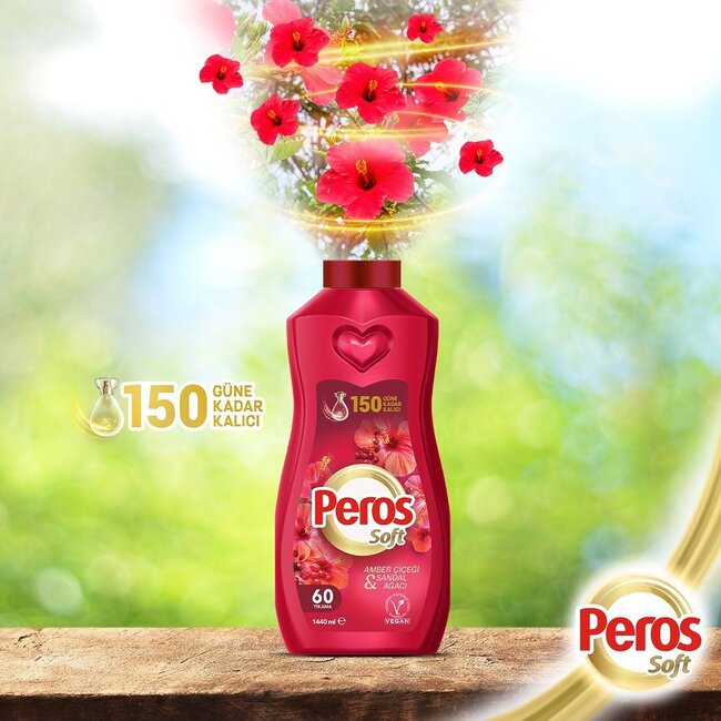 Peros  Soft Yumuşatıcı Serisi: Çamaşırlarınıza Özel 3x1440ml  Farkli Koku !
