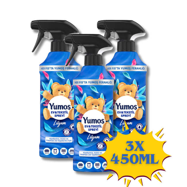 Yumos Spray Lilyum 450ml (Compatible for Home, Clothing, Vehicle)