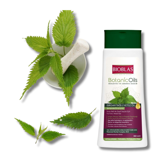 Bioblas Brandnesselöl Shampoo 360 ml (feines/schwaches Haar)