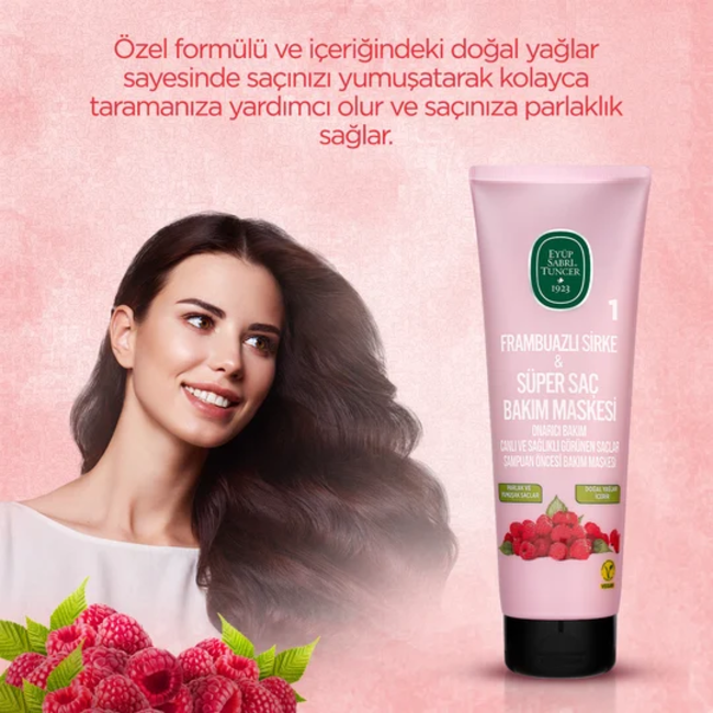Eyup  Sabri Tuncer Raspberry Vinegar & Super Hair Care Mask 250 ml