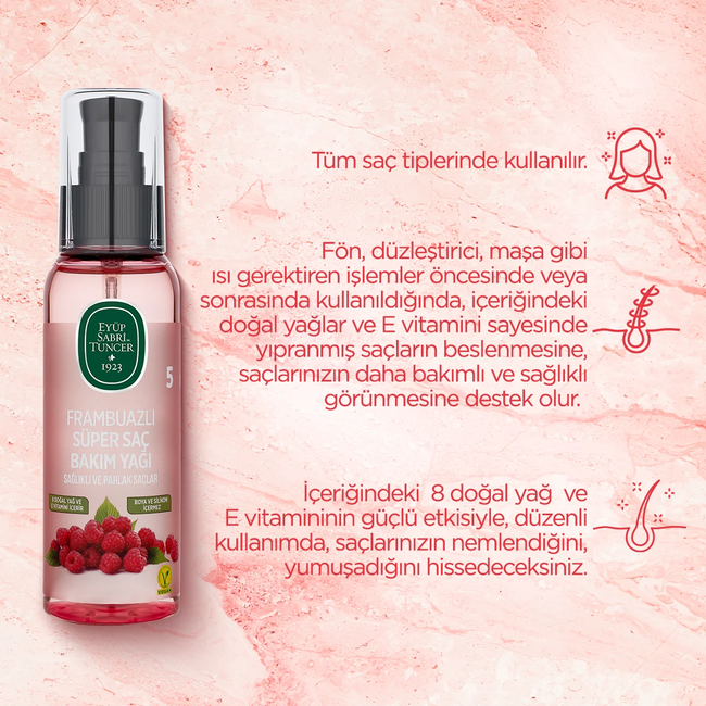Eyup  Sabri Tuncer Raspberry Super Hair Care Oil - 100 ml
