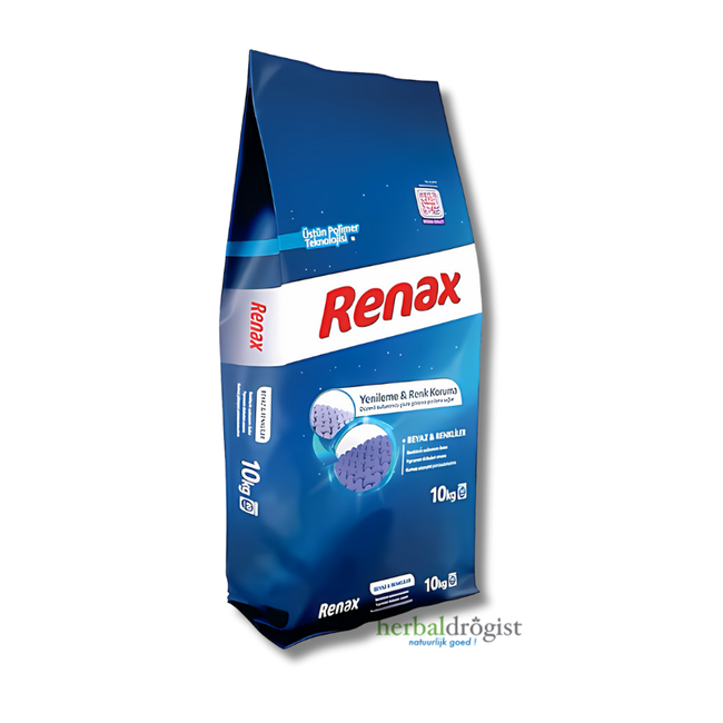 Renax Powder Laundry Detergent 10 Kg - 2 Pack (Colors + Whites)