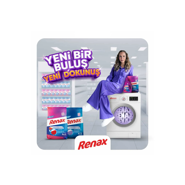 Renax Pulverwaschmittel 10 kg - 2 Stück (Farben + Weiß)