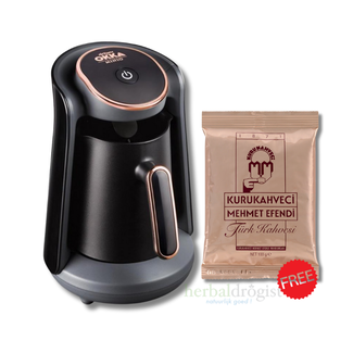 Arzum OKKA Minio Machine à café turque - (couleur cuivre) & Café turc traditionnel GRATUIT 100g
