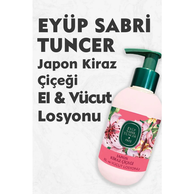Eyup  Sabri Tuncer Japanse Kersenbloesem Natuurlijke Olijfolie Hand- en Lichaamslotion 280 ml
