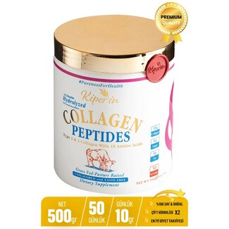 Kiperin Collagen Peptide (gehydrolyseerd collageen) | 500 g  Doğal Güzellik ve Sağlık Desteği