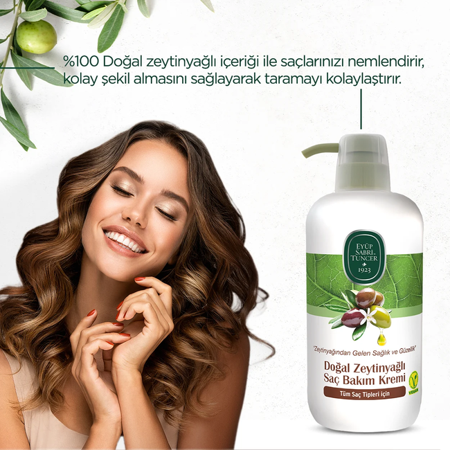 Eyup  Sabri Tuncer Acondicionador Capilar Natural con Aceite de Oliva de Eyüp Sabri Tuncer – 600 ml