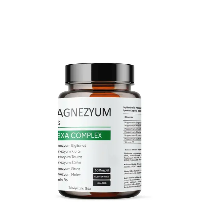 Aromel Magnésium Plus, Hexa Complexe | Complexe Magnésium Complet | 60 Capsules