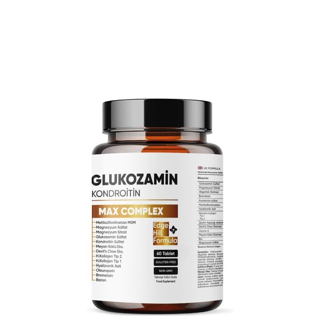 Aromel Glucosamina Condroitina MSM | Max Complex | 60 Comprimidos | Fórmula del Reino Unido