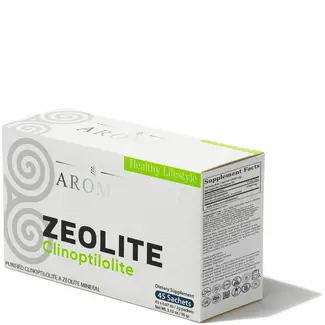 Aromel Zeoliet Poeder | 45 Sachets | Micronized Active Zeolite | Clinoptilolite Zeolite