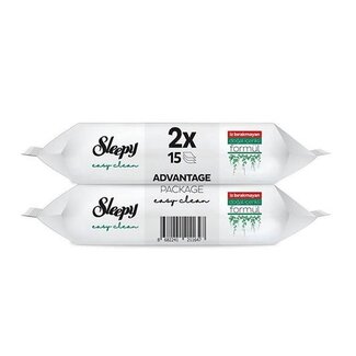 Sleepy Toallitas de Limpieza para Superficies Sleepy – 2x15 Unidades (Tamaño de Viaje)