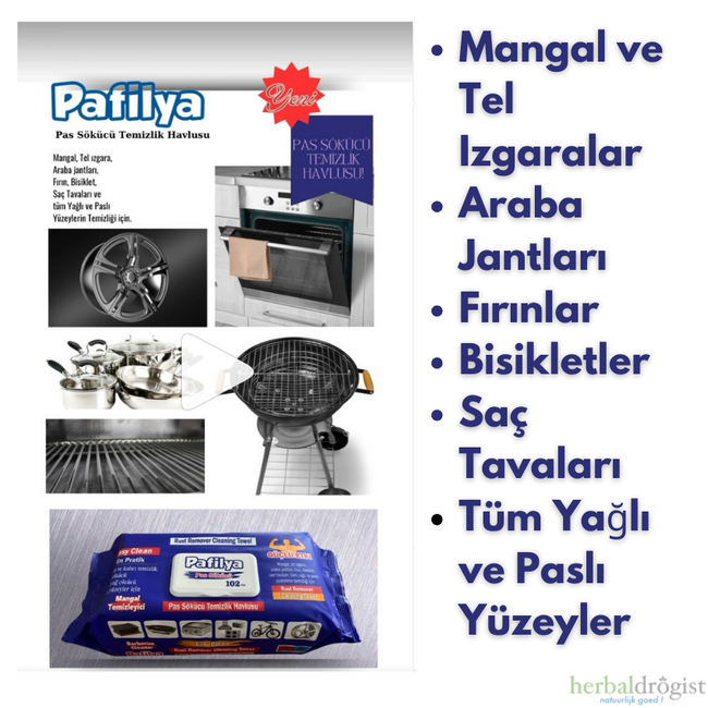 Pafilya Rust Remover Cleaning Wipes (102 Sheets)