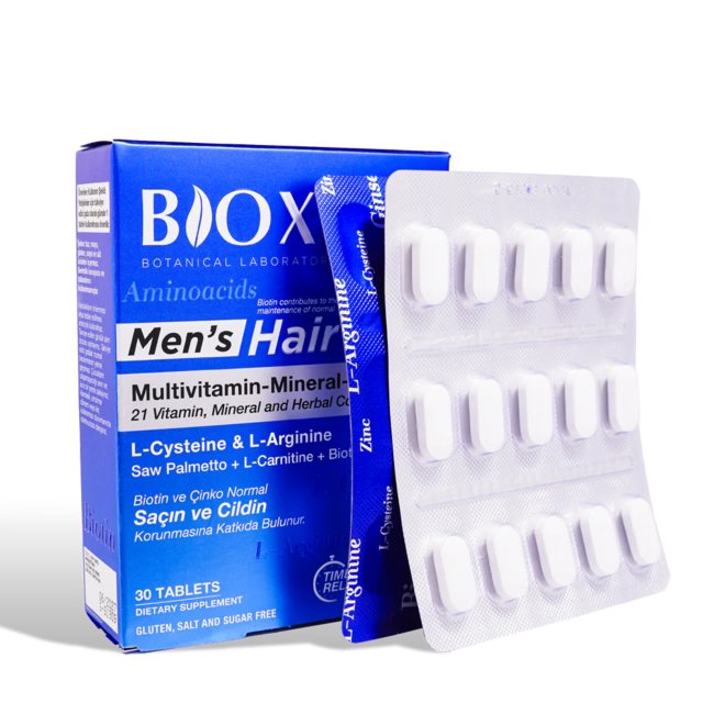 Bioxcin Men’s Hair – Anti-Hair Loss Vitamins for Men (30 Tablets)