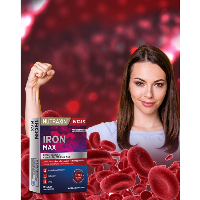 Nutraxin   French: Iron Max 30 comprimés (Fer)
