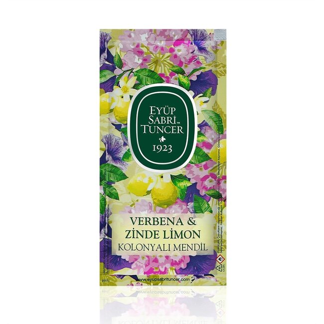 Eyup  Sabri Tuncer Verbena & Energizing Lemon Cologne Wipes (150 Pieces - Small Size)