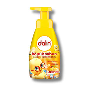 Dalin Schäumende Seife Mango & Orange Duft 200ml – Sanfte Reinigung für empfindliche Haut