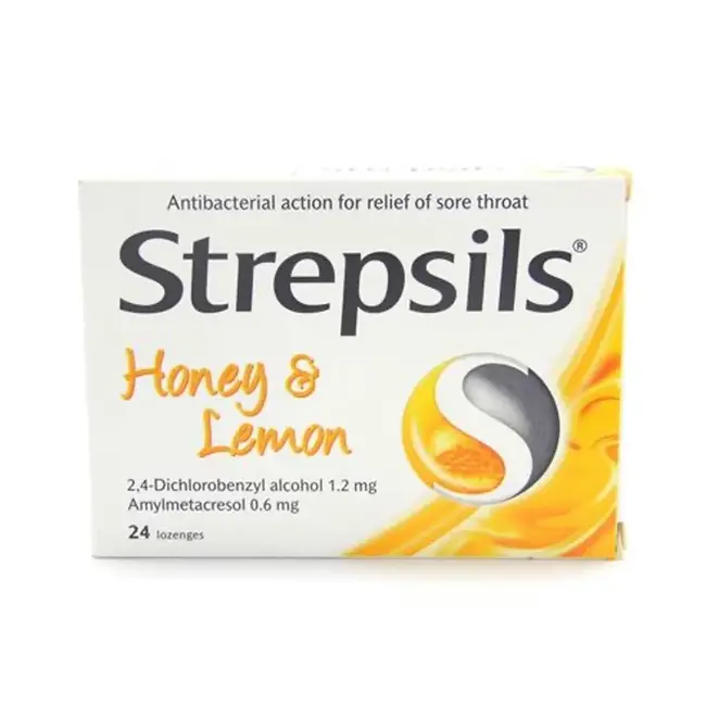 Strepsils Herbal Honig & Zitrone 24 Tabletten – Lindernde Halstabletten
