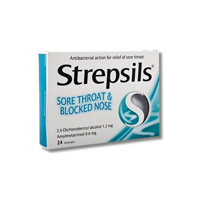 Strepsils Herbal Pastilles pour la Gorge au Menthol 24 Comprimés – Effet Rafraîchissant et Apaisant