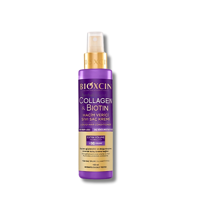Bioxcin Collagen & Biotin Volumizing Liquid Hair Conditioner 150ml