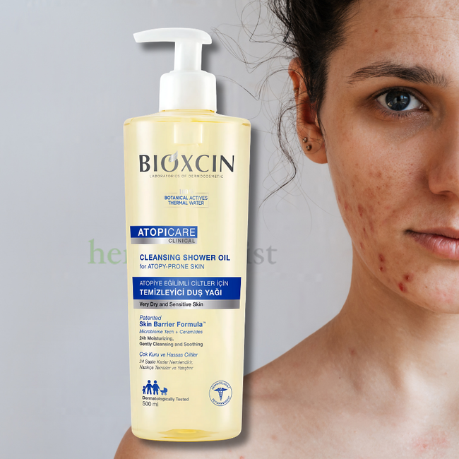Bioxcin Atopicare Reinigende Doucheolie voor Atopisch Gevoelige Huid 500 ml