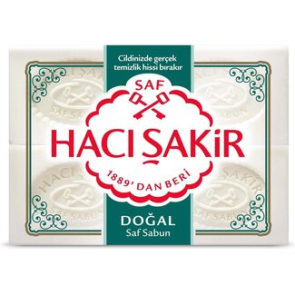 Hacı Şakir Natuurlijke Traditionele Witte Zeep (4 x 200 g)