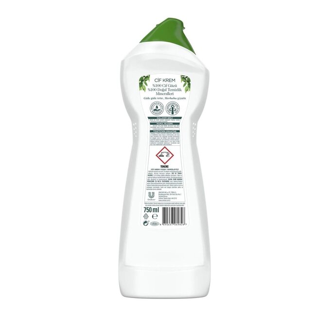 Cif Cleanboost Crema con Amoníaco Limpiador de Superficies 750 ml