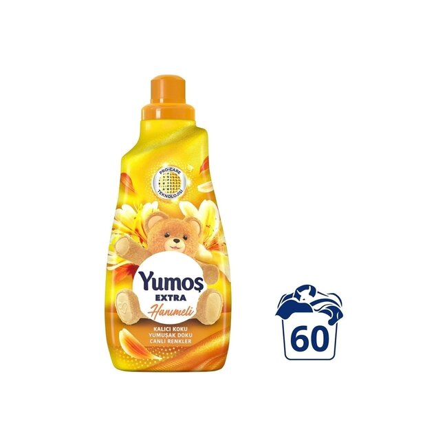 Yumos  Extra Konsantre Çamaşır Yumuşatıcısı Hanımeli 1440 ml – 60 Yıkama