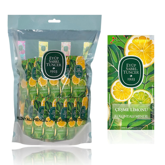 Eyup  Sabri Tuncer Eyüp Sabri Tuncer Lingettes à la Cologne Citron de Çeşme 150 pcs. (Petit format)