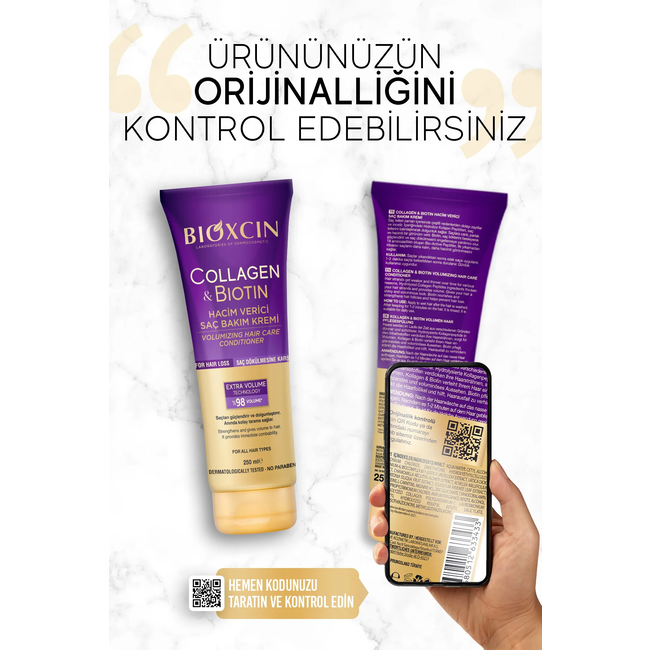 Bioxcin Collagen & Biotin Acondicionador Voluminizador para Cabello Fino y Sin Volumen