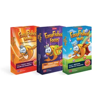 EasyVit EasyFishoil Defence, Focus & Multi Omega-3 voordeelverpakking