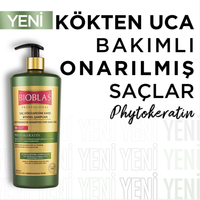 Bioblas Phytokeratin Trockenes & Geschädigtes Haar 1000 ml