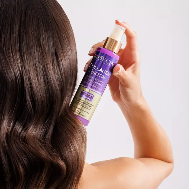 Bioxcin Coffret  Collagène & Biotine – Shampooing 300 ml, Soin Sans Rinçage 100ml , Crème Capillaire250 ml  et Sérum 100ml