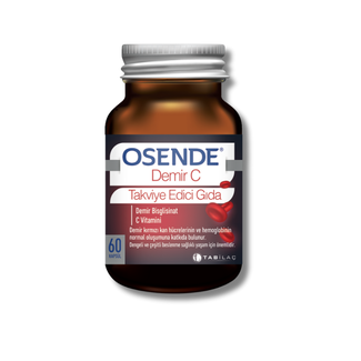 TAB ilaç Complément Alimentaire Osende Fer + Vitamine C – 60 Comprimés