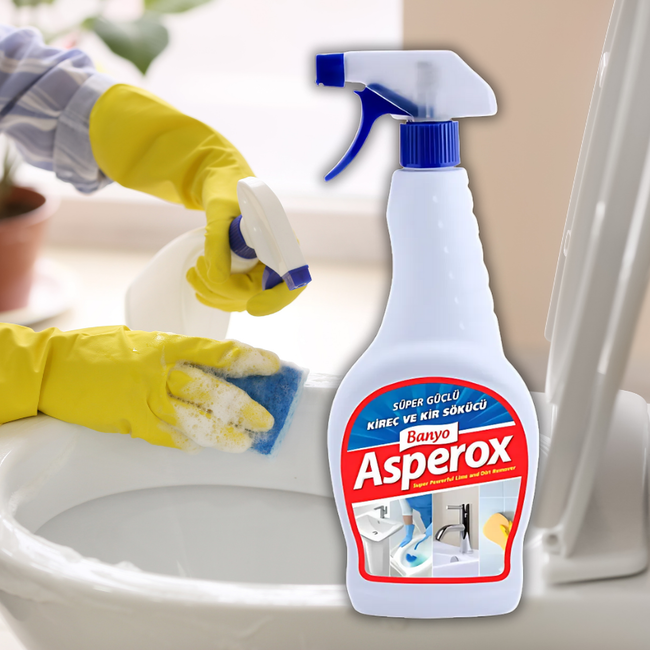 Asperox Banyo Süper Güçlü Kireç ve Kir Sökücü 750 ml Sprey