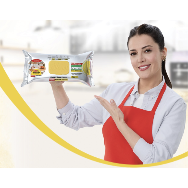 Sleepy Easy Clean Keukenreinigingsdoekjes met Citroenolie – 50 Doekjes