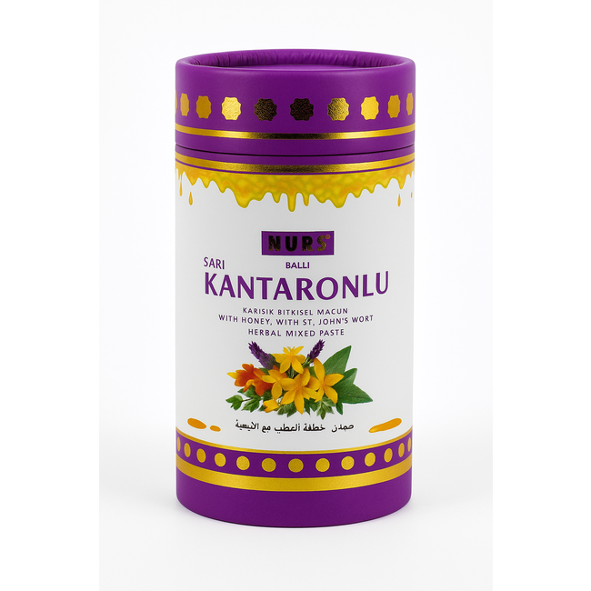 Nurs Sarı Kantaronlu Ballı Macun 400g – Stres ve Uyku İçin Bitkisel Destek