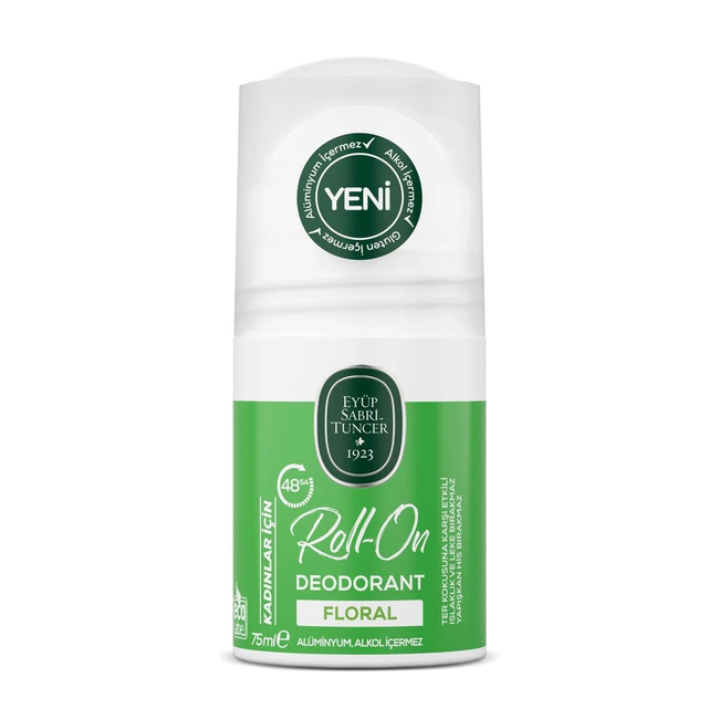 Eyup  Sabri Tuncer Floral - Women's Roll-On Deodorant 75 ml | Aluminum & Alcohol-Free, Vegan
