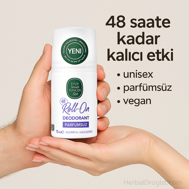 Eyup  Sabri Tuncer Desodorante Roll-On Sin Perfume 75 ml | Unisex, Sin Aluminio ni Alcohol