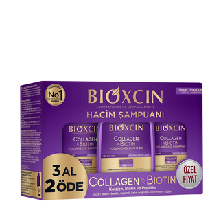 Bioxcin Bioxcin Collageen & Biotine Volume Shampoo 300 ml (3 halen, 2 betalen)