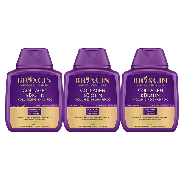Bioxcin Champú Volumen Colágeno & Biotina 300 ml (Llévate 3, paga 2)