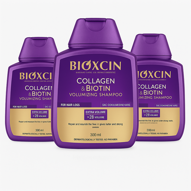 Bioxcin Shampooing Volume  Collagène & Biotine 300 ml (3 achetés, 2 payés)