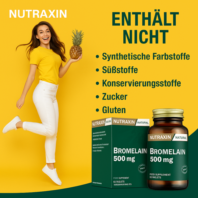 Nutraxin   Natrium-Bromelain 500 mg 60 Tabletten