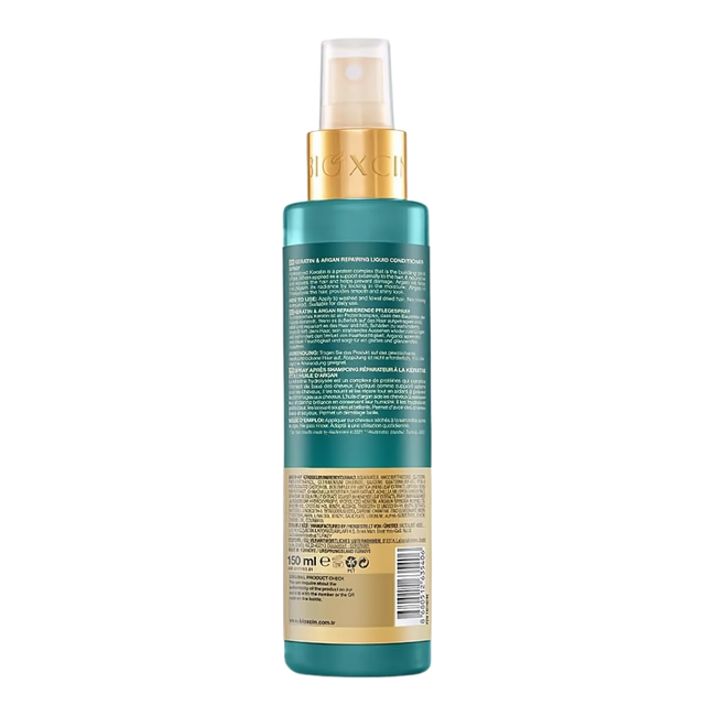 Bioxcin Keratin & Argan Après-shampooing Réparateur Liquide 150 ml